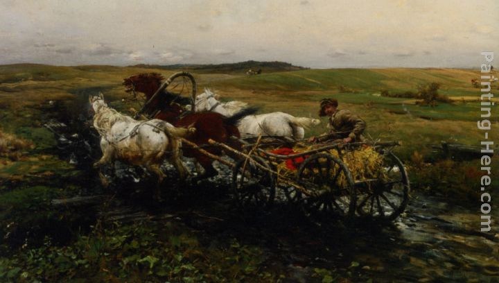 Alfred von Kowalski Wierusz The Race